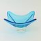 Cyan Blue Murano Glass Bowl, 1960s, Image 1
