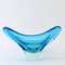 Cyan Blue Murano Glass Bowl, 1960s 3