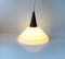 Mid-Century Swedish Teak & White Cased Glass Pendant Light, 1960s 6