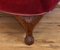 Poltrona alata in velluto rosso, anni '20, Immagine 4