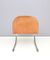 Italian Orange Skai Chairs with Metal Tubular Frame, 1970s, Set of 6 8