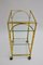 French Gilded Faux Bamboo Bar Cart, 1960s 6