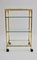 French Gilded Faux Bamboo Bar Cart, 1960s, Image 2