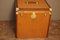 Large French Light Brown Canvas Cube-Shaped Hat Trunk, 1930s 11