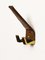 Brass & Leather Wall Hook, 1950s, Image 6