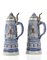 Tazze Beer Stein antiche, Germania, fine XIX secolo, set di 2, Immagine 1