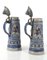 Antique German Beer Stein Mugs, 1880s, Set of 2 2