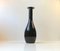 Vintage Italian Black Opaline Glass Vase from Stelvia, 1970s 1