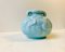 Hellblaue Dänische Keramik Vase von Michael Andersen, 1940er 1