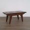 Wood & Leather Coffee Table by Angel Pazmino for Meubles de Estilo, 1960s, Image 1