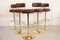 Vintage Golden Bar Stools by Börje Johanson for Johanson Design, Set of 5 3