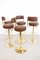 Sgabelli da bar vintage dorati di Börje Johanson per Johanson Design, set di 5, Immagine 5