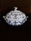 Large Antique White & Blue Porcelain Tureen from Meissen 1