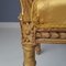 Vergoldete Holzbank im Louis XVI Stil, 19. Jh 8