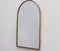 Small Mid-Century Italian Wall Mirror with Brass Frame, 1950s 1