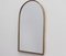 Small Mid-Century Italian Wall Mirror with Brass Frame, 1950s, Image 1