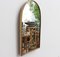 Small Mid-Century Italian Wall Mirror with Brass Frame, 1950s, Image 5