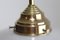 Viennese Brass Pendant with White Opaline Shade, 1900s 2