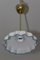 Viennese Brass Pendant with White Opaline Shade, 1900s 7