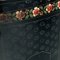 Jugendstil Kaminschirm mit handem emailliertem floralen Motiv 4