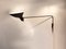 Black Wall Arm Lamp by Jean Boris Lacroix, 1950s 11