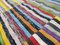 Gestreifter Anatolischer Vintage Kilim Teppich aus Baumwolle 8