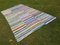 Tapis Kilim Anatolian Vintage en Coton Rayé 2