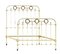 Antique French Iron and Brass Single Bed, Image 3