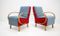 Vintage Armchairs by Jindřich Halabala for UP Závody, 1950s, Set of 2 6