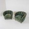 Art Deco Blue Club Chairs, 1930s, Set of 2 6