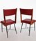 Chaises Mid-Century en Marronnier et Skaï, Italie, 1950s, Set de 4 9