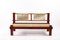 Brasilianisches 2-Sitzer Sofa aus Filz & Teak, 1960er 2