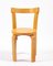Juego de 2 sillas infantiles y taburete de Alvar Aalto, años 60, Imagen 4