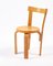 Juego de 2 sillas infantiles y taburete de Alvar Aalto, años 60, Imagen 5