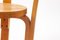 Juego de 2 sillas infantiles y taburete de Alvar Aalto, años 60, Imagen 6