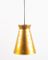 German Golden Pendant Lamp, 1960s, Image 1