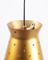 German Golden Pendant Lamp, 1960s 4