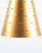 Lámpara colgante alemana dorada, años 60, Imagen 2