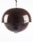 Italian Brown Aluminium Pendant Lamp with Adjustable Shade, 1970s, Image 1