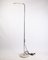 Italian Chrome & White Metal Floor Lamp, 1970s, Image 1