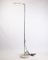Lámpara de pie italiana de cromo y metal blanco, años 70, Imagen 1
