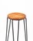 Dutch Wood & Black Metal Barstool, 1960s 4