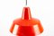 Red Metal Pendant Lamp from Ikea, 1960s 2