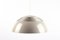 Lampada a sospensione in metallo grigio di Arne Jacobsen per Louis Poulsen, anni '60, Immagine 1