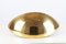 Goldene italienische Halbmond Wandlampe, 1960er 1