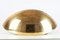 Goldene italienische Halbmond Wandlampe, 1960er 2