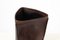 Dark Brown Leather Paper Basket, 1960s, Image 3