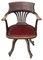 Antique Beech Swivel Desk Chair, 1900s, Image 2