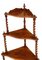 Antique Victorian Figured Walnut Corner Shelf 4