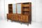 Walnut and Burl Swedish Buffet with Glass Vitrine, 1940s, Image 7